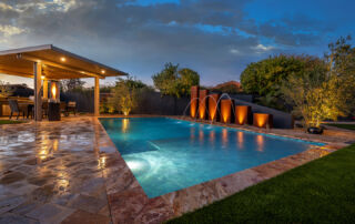 Beautiful custom pool built by Overflow Pools